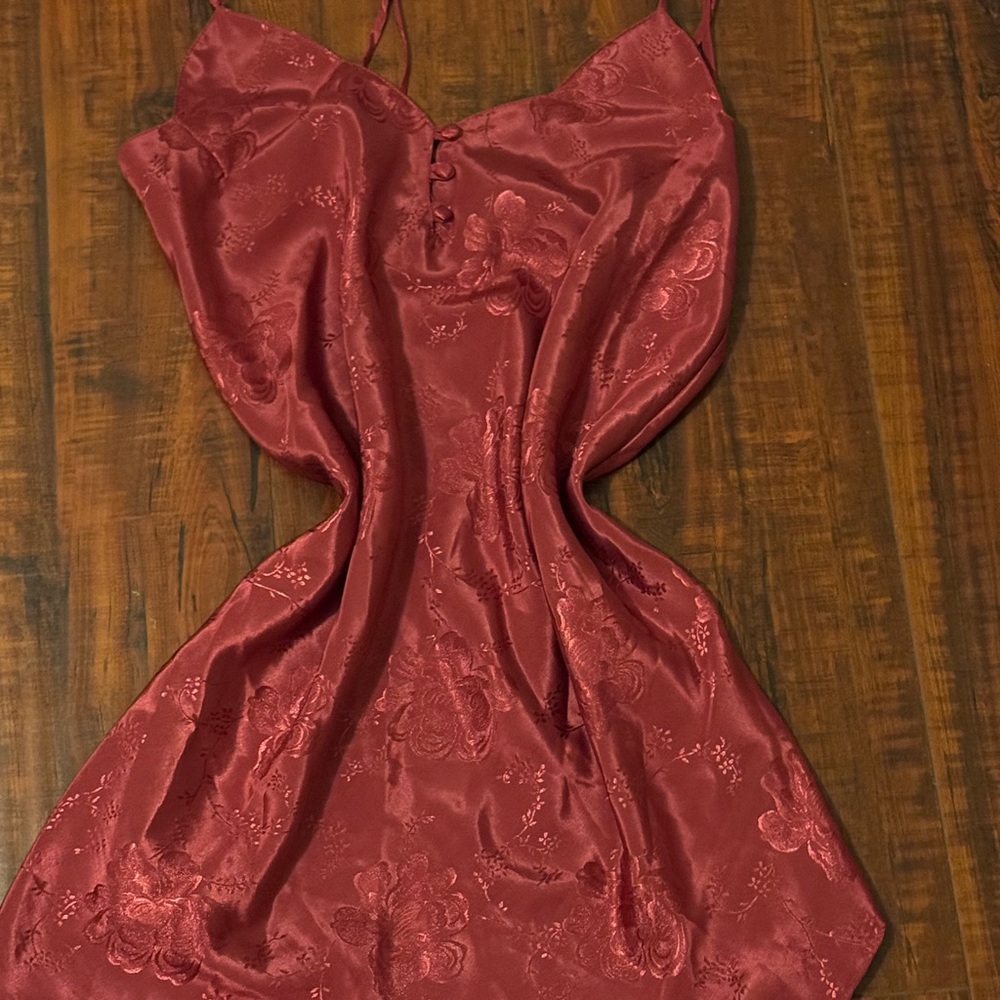 Morgan Taylor Intimates Red Satin Lingerie